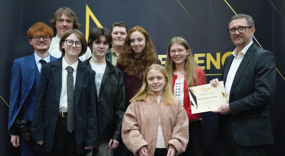 SERC students being presented with award at the 2026 Excellence Awards Ceremony.  