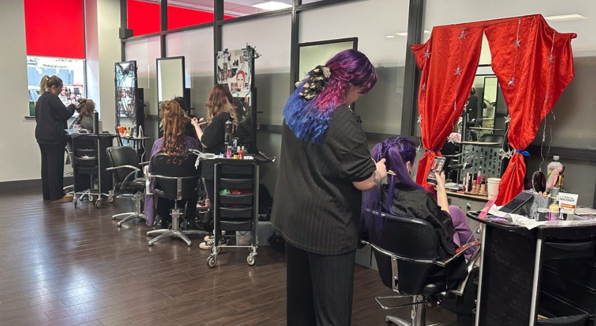 Picture of hairdressing competition participant