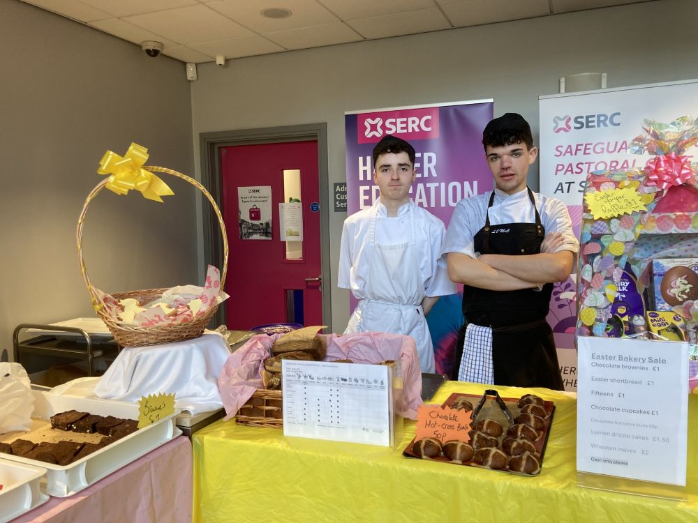 Gary Smyth  and Louis McClelland from Level 2 Professional Chef
