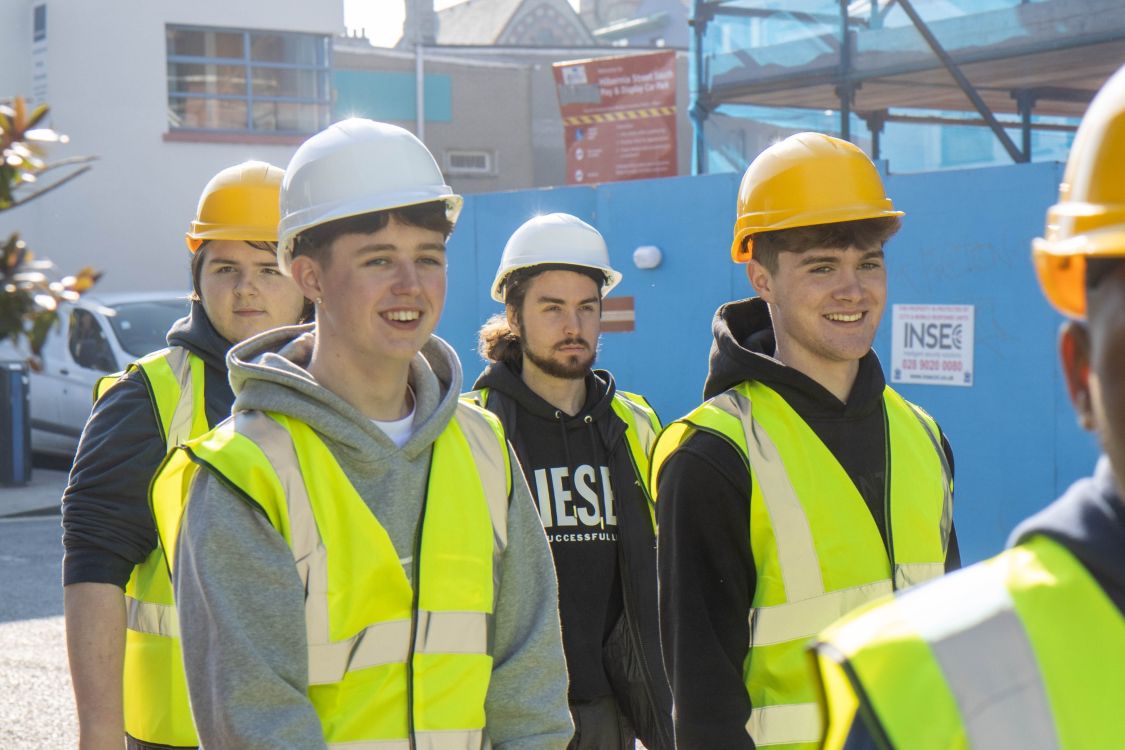 Ethan Mearns, Isaac Martin and Jayden Strain on site visit  