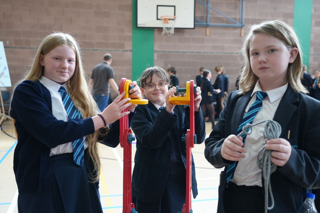 Bangor Academy pupils at SERC