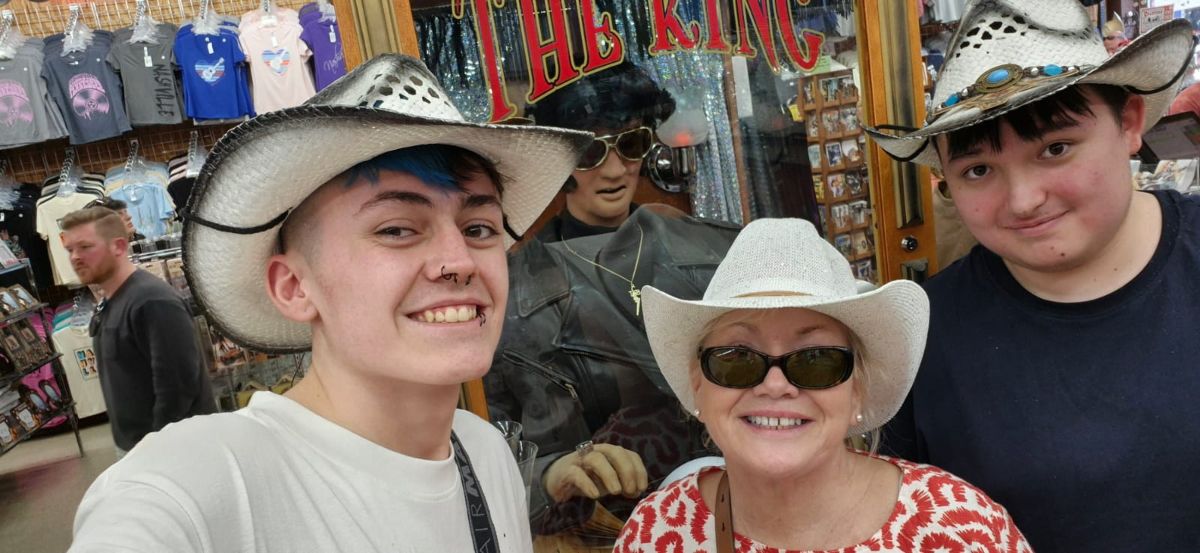 Jack Regan, Beverely Patterson and Levi McShane enjoying downtown Nashville