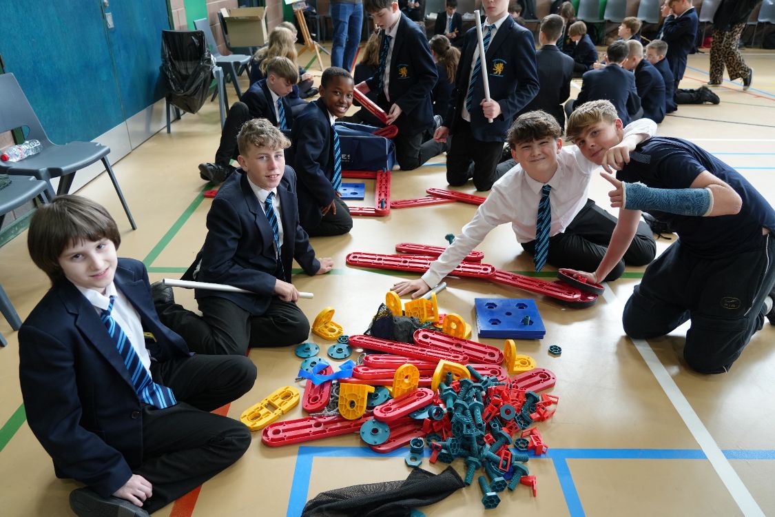 Bangor Academy pupils at SERC