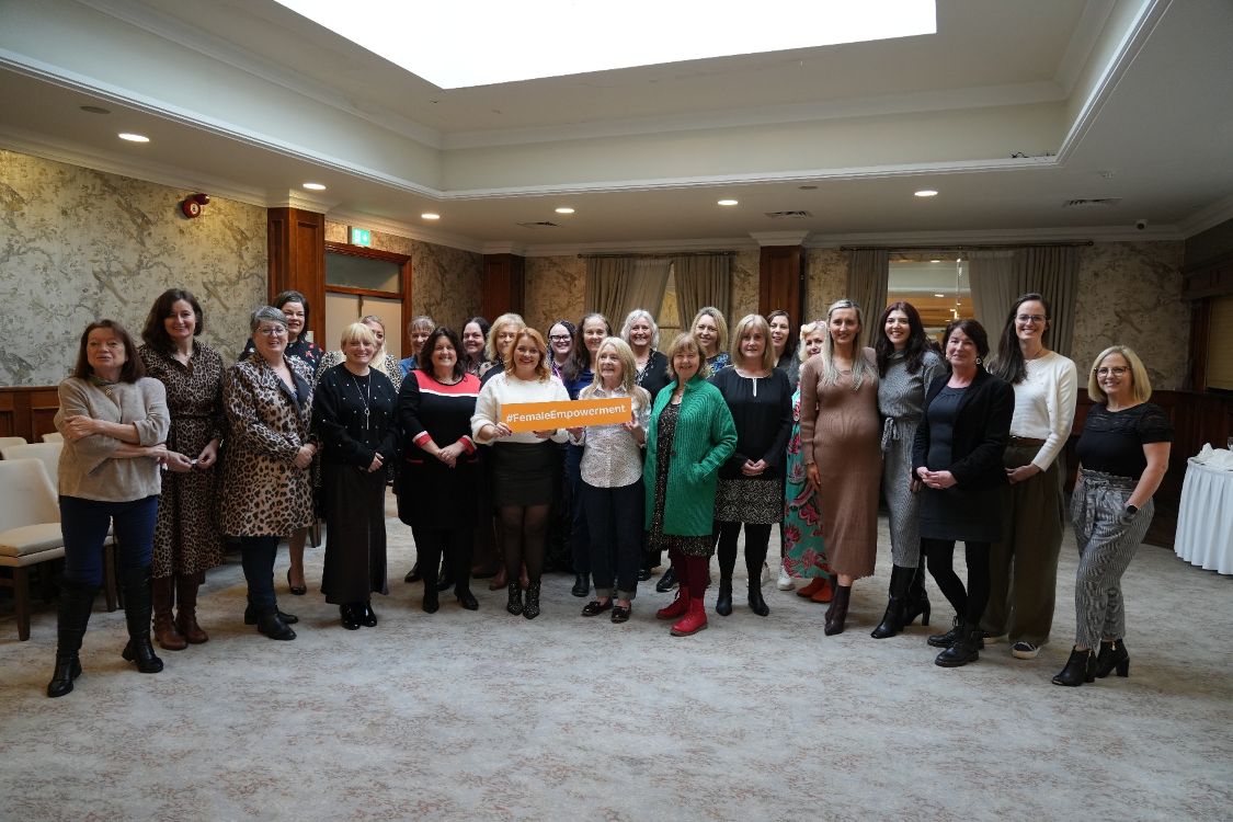 Group of women with sign #femaleempowerment