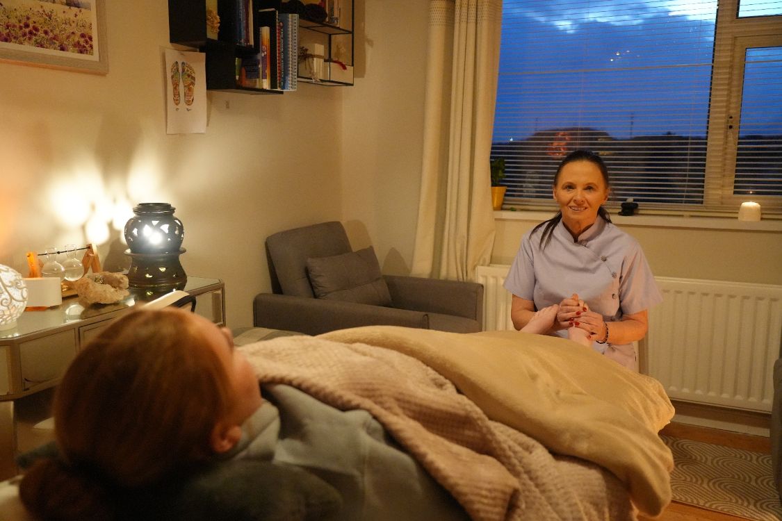 Patricia Magee with client