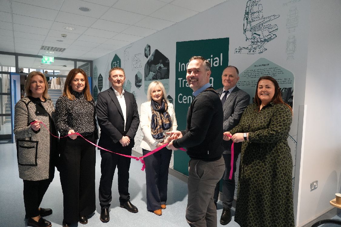 Sharon George, Lynn Connaughton, Tommy Matin, Heather McKee, Councillor Philip Campbell, John Nugent and Emma Finney