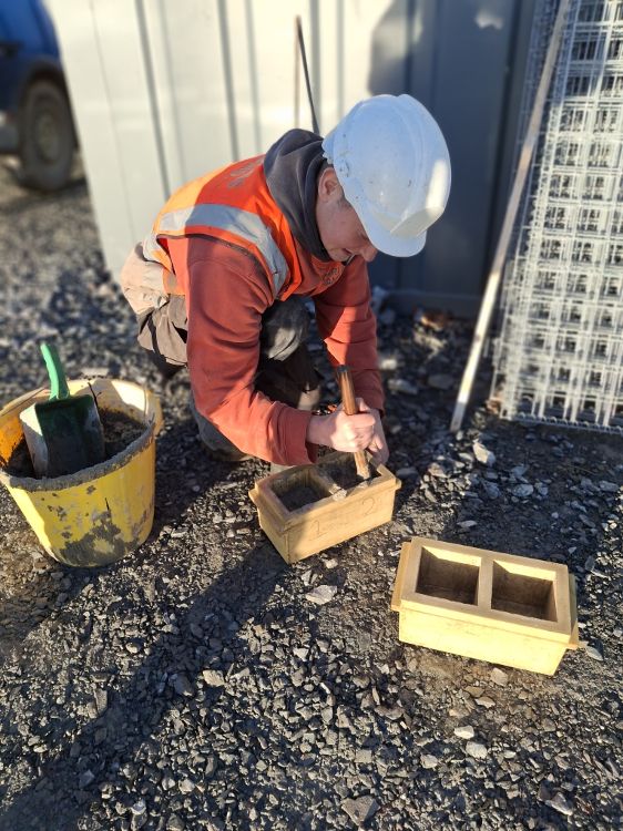 Luke Kinnear on site.