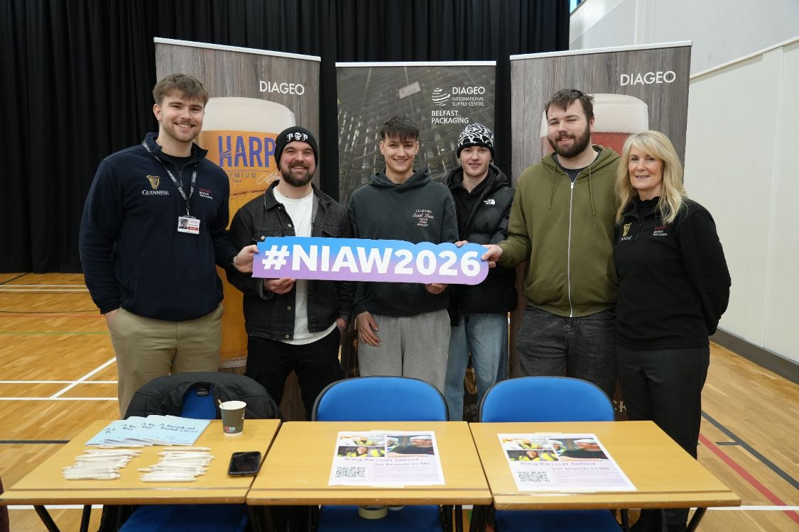 Picture of local employer with serc students 