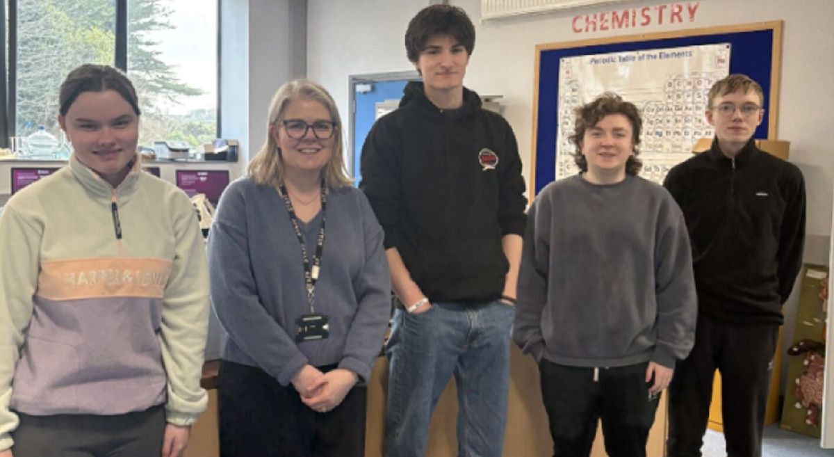 Picture of Downpatrick Campus science student winners