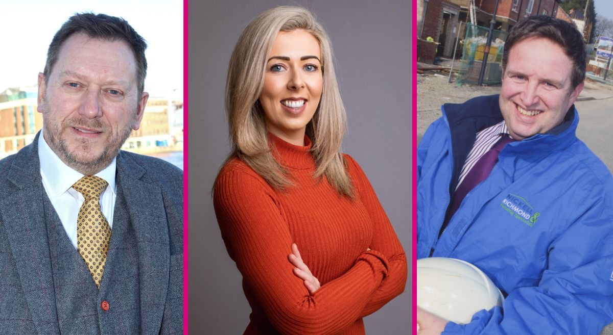 Picture of competition judges Barry Neilson, Fionnuala McKenna and Steven Nickell 