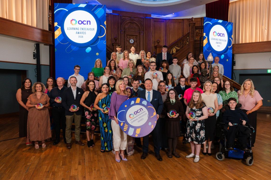 Picture of a group of attendees of the OCN NI Awards