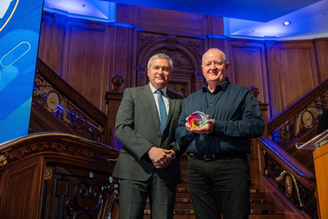 Picture of Stephen McGreevy at the awards