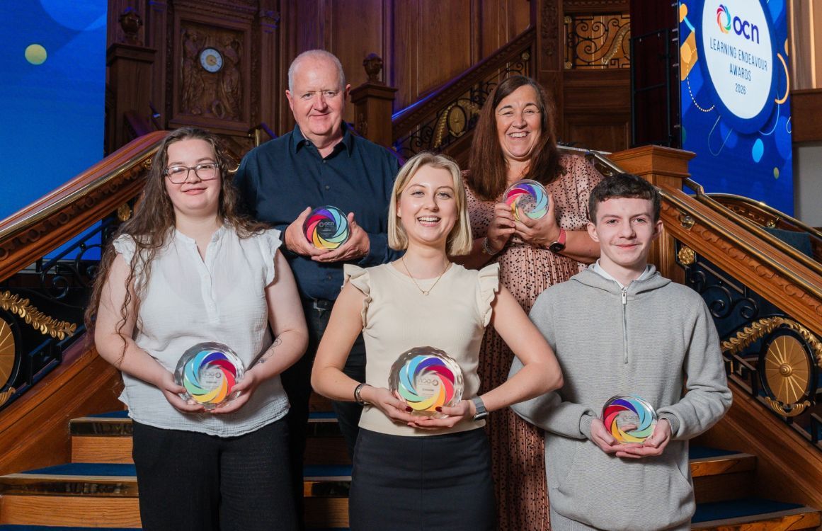 Picture of SERC staff and students at the OCN NI Learning Endeavour Awards 2026
