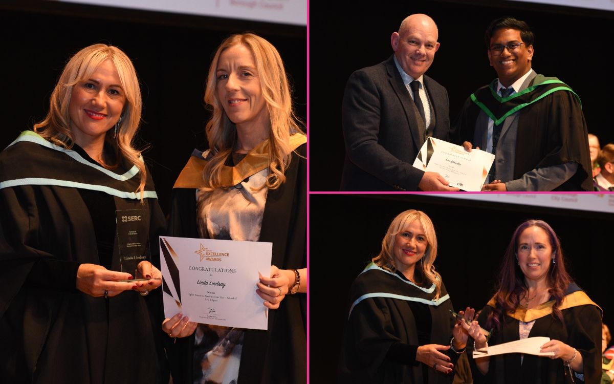 Collage of HE Award Winners