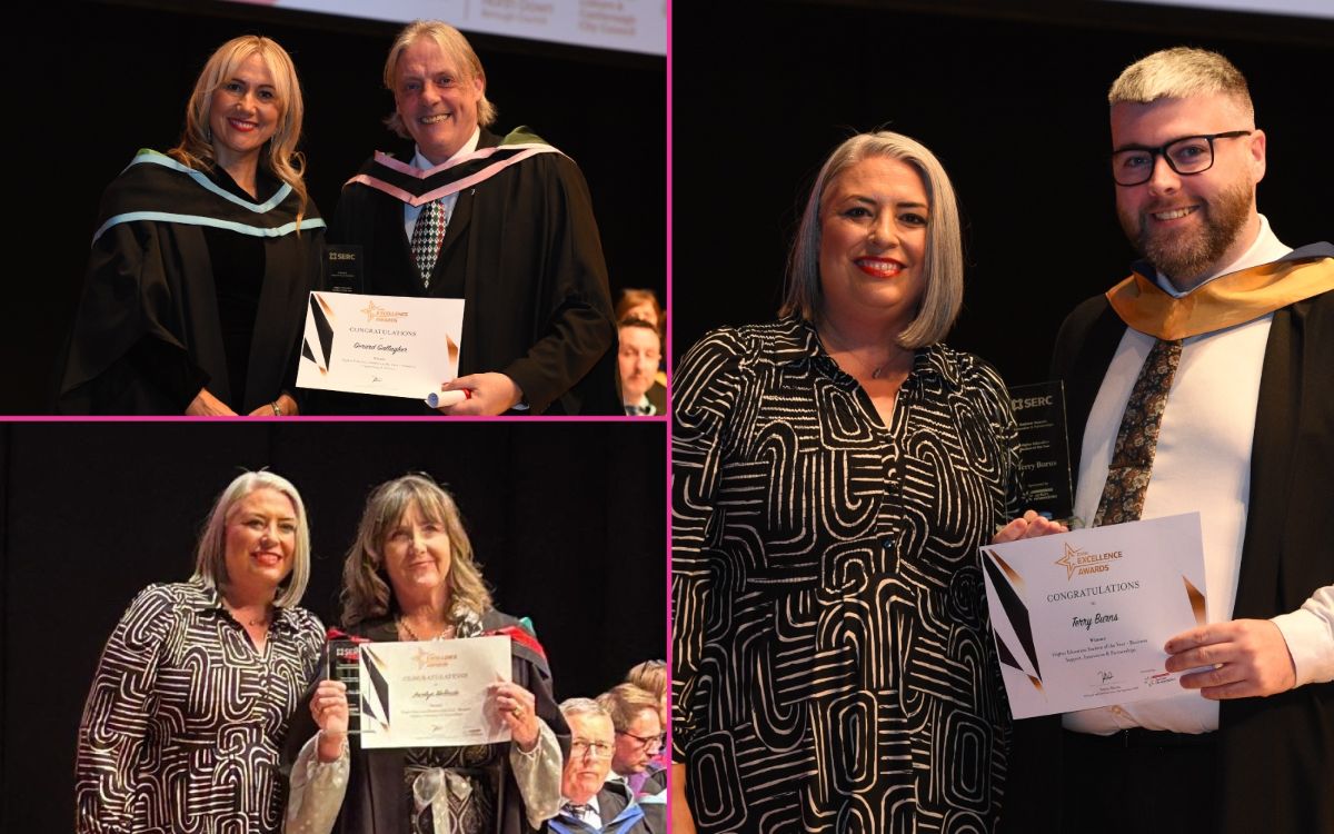 Collage of HE Award Winners