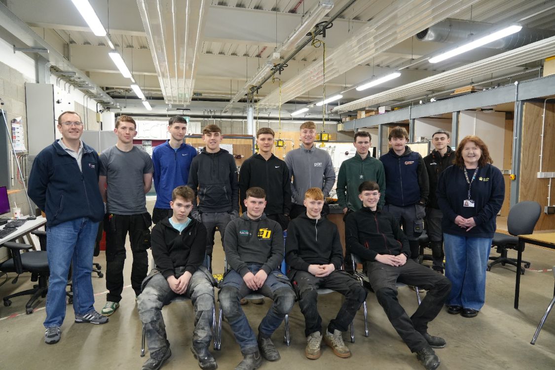 Electrical Apprentices take part in Sighted Guide Training - SERC