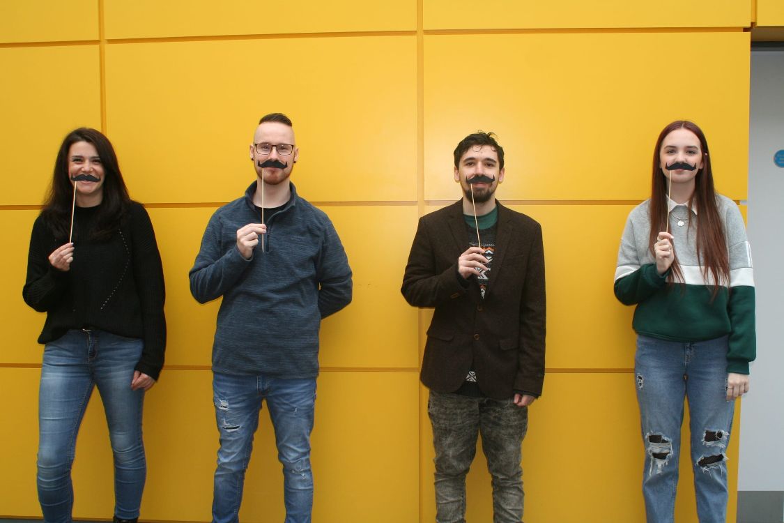 Liliana Ferreira Welfare Officer Bangor, Alex Fox Bangor Campus President, Caleb Graham Disability Officer Bangor, Amy-Jane Welshman Equality and Diversity Officer Bangor