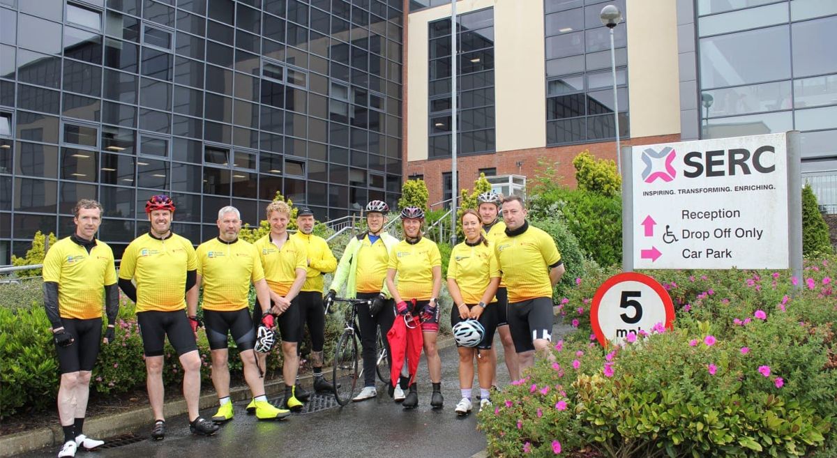 SERC Cyclist at Downpatrick Campus