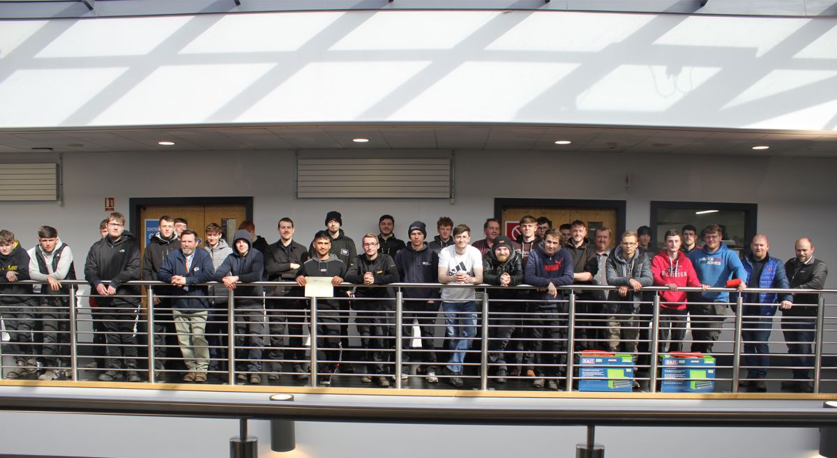 Group photograph of students from SERC, Belfast Met, SRC and SWC