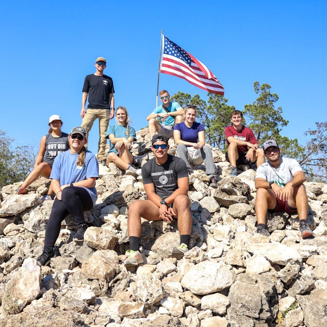 Students on a US campus