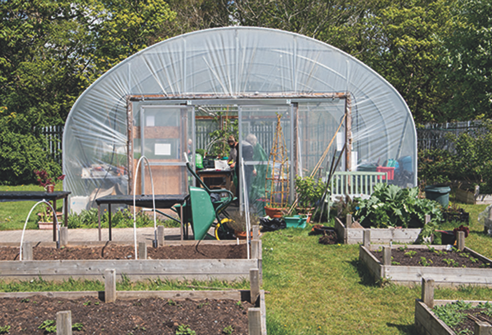 Photo of a Horticulture student