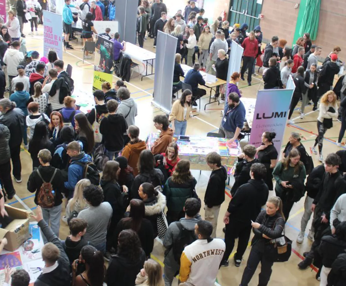 Students at graduation